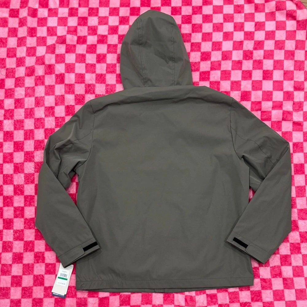 Dockers Olive Green Hooded Raincoat - Picture 7 of 8